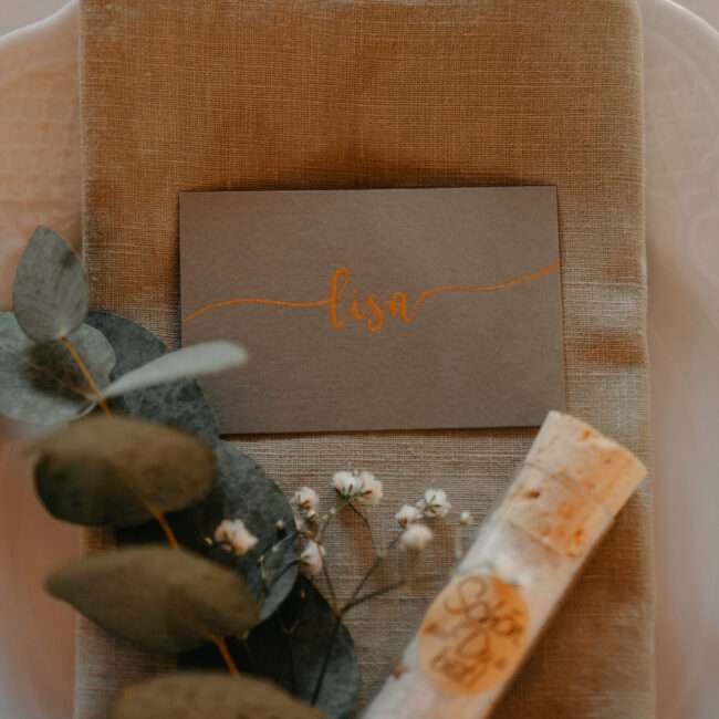 Tablesetting Hochzeitsdekoration Frankfurt