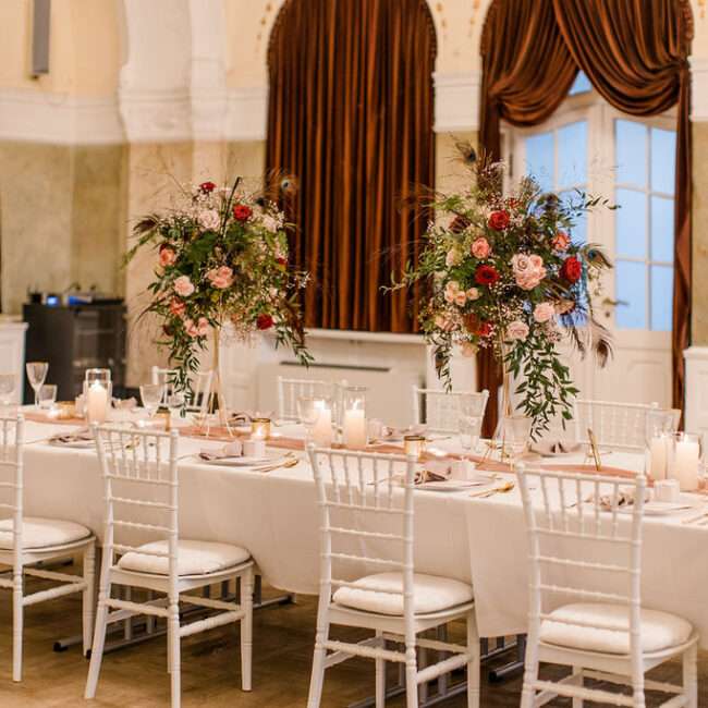 Hochzeitsdekoration Frankfurt modern